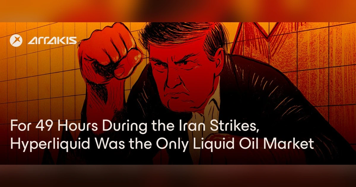 For 49 Hours During the Iran Strikes, Hyperliquid Was the Only Liquid Oil Market